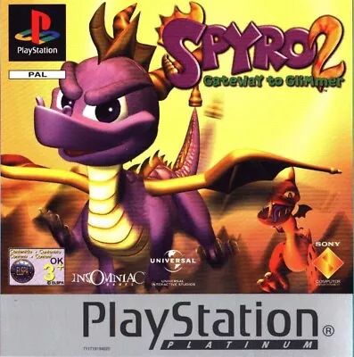 Crash Bash / Spyro 2 (Double Sided) PlayStation 1 / PSX - FRONT COVER ONLY! • £4.45