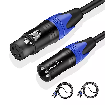 XLR Cables Microphone Cables 3Ft 2 Pack Heavy Duty Balanced XLR Speaker Cable  • £24.17