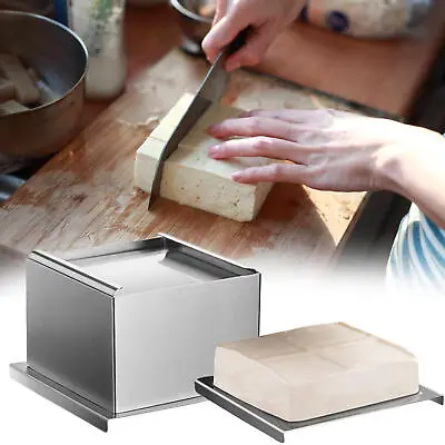 Tofu Mold Maker Press Cutting Making Cheese Kit Stainless Steel Mould DIY Mold • £34.19