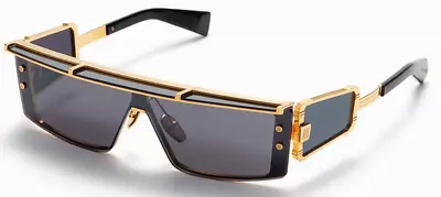 Balmain Wonder Boy III Sunglasses BPS-127A Gold Black Brand New In Box • $724.30