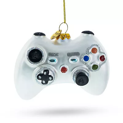 Retro Gamer's Delight: Video Game Controller - Blown Glass Christmas Ornament • $15