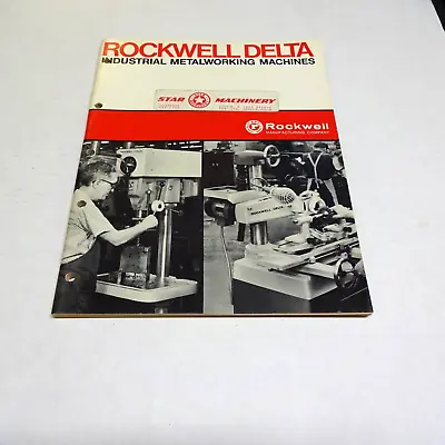 Vintage Rockwell Delta Industrial Metalworking Machine Catalog 1966 • $15.95