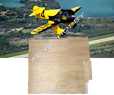 Gee Bee Model Z 72  WS RC Airplane Laser Cut Balsa & Ply Short Kit W/ Plans • $349.99