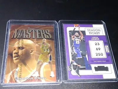 Shaquille O'Neal 1997-98 Topps Finest Masters #217 Lakers 2022 LeBron James Pani • $2.75