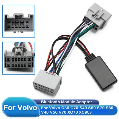 Car Radio Bluetooth 5.0 Module Receiver AUX-IN Cable Plug For Volvo C30 C70 S40  • $11.88