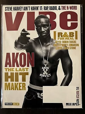 VIBE Magazine - AKON/Ne-Yo/Robin Thicke/Omarion/Lloyd *L@@K* - April 2007 • $12.95