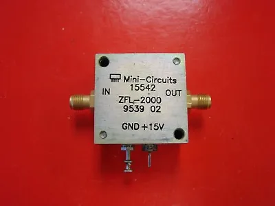 $51 • Buy Mini-Circuits ZFL-2000 Medium Power 10-2000MHz RF Amplifier. See Test Plot