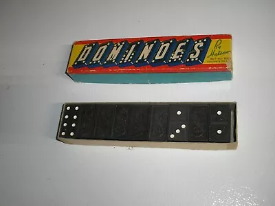 Vintage Dominoes Set No. 622 By Halsam 28 Pcs. Free SHIPPING • $17.99