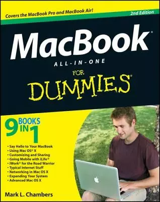 Macbook All-In-One For Dummies By Chambers Mark L. • $5.76