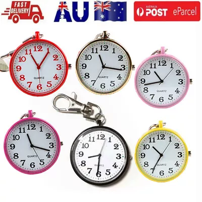 2023 New Arrival Pocket Watches Luminous Nurse Pocket Watch Keychain Fob Watch • $11.98