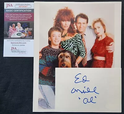 ED O'NEILL Autographed Signed 4x6 Card TV Actor MARRIED WITH CHILDREN JSA/DNA • $38