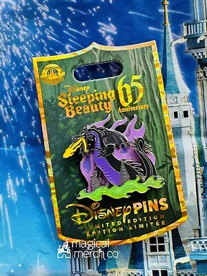 2024 Disney Parks Sleeping Beauty 65th Anniversary Maleficent Dragon LE Pin • $49.95