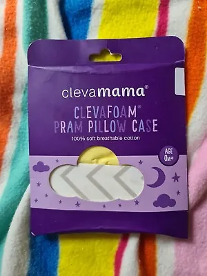 £3.50 • Buy Clevamama Clevafoam Pram Pillow Case 31x22cm