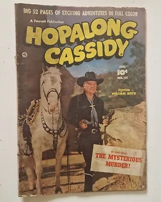 Vintage Hopalong Cassidy Magazine Comic #31 William Boyd Wild West Cowboys • £34.99