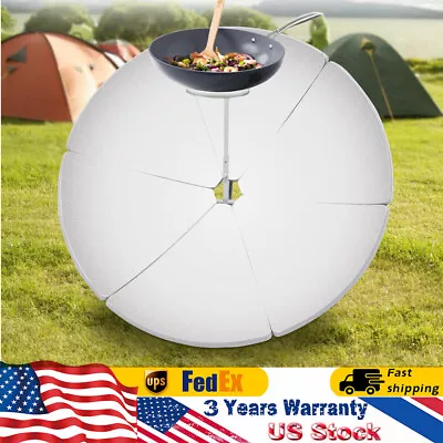 59  Parabolic Solar Cooker Outdoor Camping Cooking Boil Water Sun Oven 800-1000℃ • $85