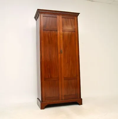 Antique Mahogany Wardrobe / Hall Cupboard • £990