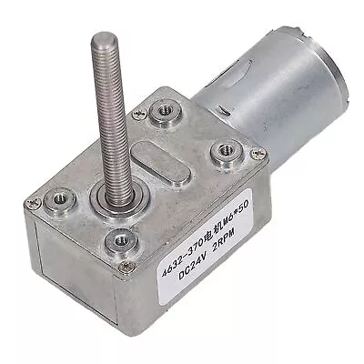 DC Reduction Motor Stable Low Noise Low Loss Worm Gear Motor DC24V 2RPM M6x50mm • $12.87