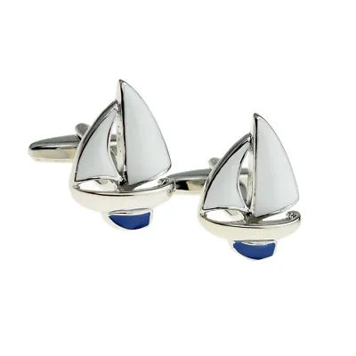 Blue Keel Yacht Sailing Sailors Cufflinks Presented In A Cufflink Box X2NYU009 • $12.43