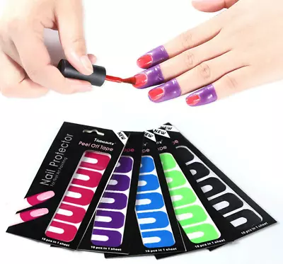 10 Pcs U Shape Spill-proof Nail Polish Varnish Protector  UK SELLER • $4.87