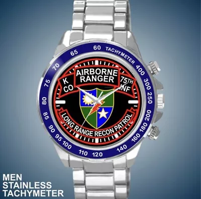 United States Army K CO ABN Ranger 75th INF Long Range Recon Patrol Man’s Watch • $48.98