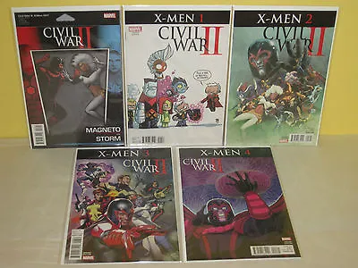 CIVIL WAR: X-MEN #1-4 - Complete Series - MARVEL - 5 Variant Set FIGURE Baby +++ • $16.99