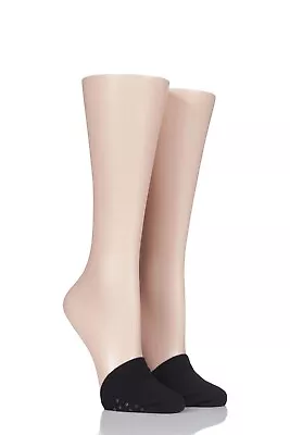£7.99 • Buy Elle Ladies' Seamless Bamboo Seamless Non-Slip Toe Covers In 2 Colours - 2 Pairs