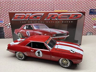 1/18 Gmp 1969 Chevrolet Big Red Camaro Blemished Unit Sn# 698 See Photos 18882 • $179.95