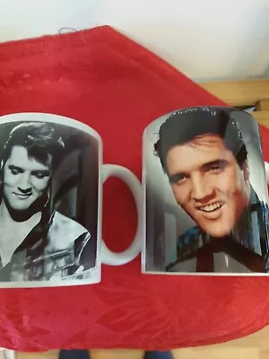 Mugs. Elvis The King. Two With Free Postage. See Sellers List AAAAA Mugs  • $30