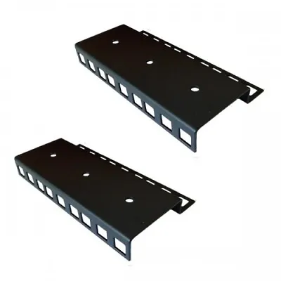 Pair Of 3u - 19  Rackmount Rails Heavy Duty Steel With Nuts Bolts & Washers • £6.50