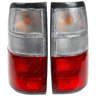 Tail Lights PAIR SET LEFT+RIGHT For Holden Rodeo TF '01-'03 Clear Lamps Ute NEW • $110.95