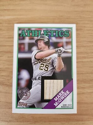 2023 Topps 1988 Relic Materials Mark McGwire Relic Oakland Athletics #88R-MMC • $4.99