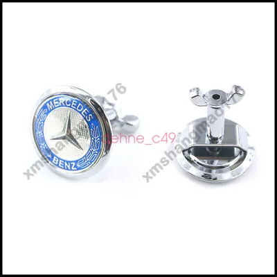 Blue Classic Front Hood Badge Emblem Mercedes Benz AMG W204 W221 W220 W211 W222 • $23.99