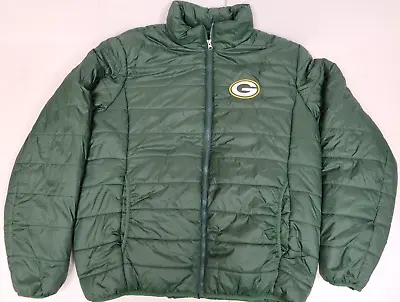 NFL Green Bay Packers Quilted Coat - Jacket - Men's Size Large New • $49.99