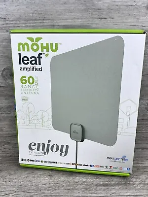 Mohu - Leaf Amplified Indoor HDTV Antenna 60-mile Range - Gray • $52.99