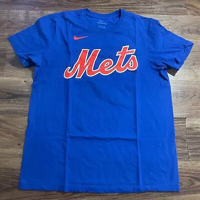 Pete Alonso New York Mets Baseball The Nike Tee Men Blue Shirt Size Large • $15
