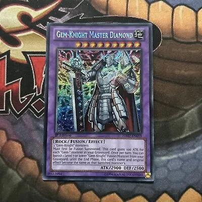 Yugioh Gem-Knight Master Diamond HA07-EN059 Secret Rare 1st Edition  • £2