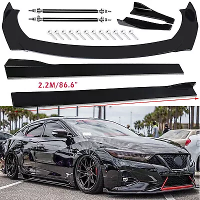 For Nissan Maxima Front Bumper Lip Chin Spoiler Splitter Body Kit+Side Skirt • $59.99