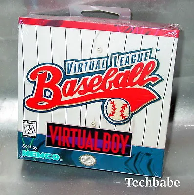 New Nintendo Virtual Boy V League Baseball Game Factory Sealed USA • $49