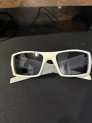 Oakley Gascan S Small Polished White / Blue Mirror Lens 03-558  RARE • $160