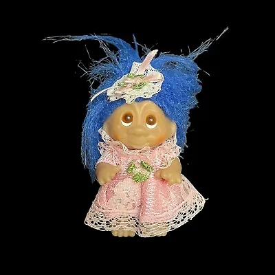 Norfin Troll Dam Doll Mini Bride's Maid Blue Hair  • $35