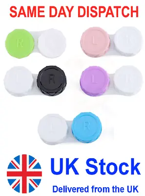 5 X Contact Lens Case Care Colored Double Box Muticoloured FAST POST UK • £3.29