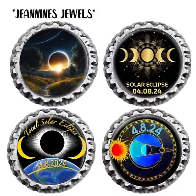 Solar Eclipse MAGNETS April 8 2024 Souvenir Art Print SET Of 4 Fridge Decor • $17.99