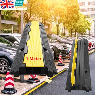 1M Channel Cable Floor Protector Ramp Heavy Duty Speed Bump Guard Cover • £26.99