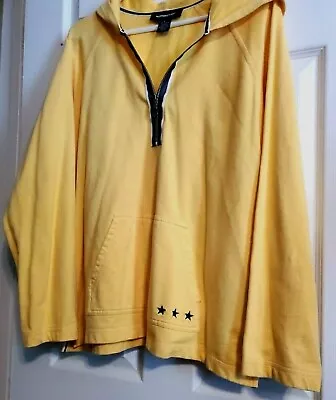 Norton Studio Women's Yellow / Blue Long Sleeve 1/2 Sweatshirt Hoodie Size Large • $12.50