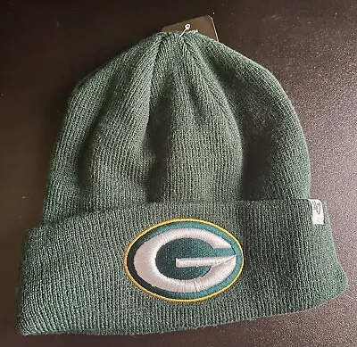 NEW ‘47 Visa Green Bay Packers NFL Team Green Knitted Beanie Winter Hat Cap • $18.95