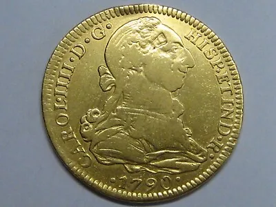 1790 Mexico 4 Escudos Charles Iv Spanish Gold Spain Coin Colonial • $1450