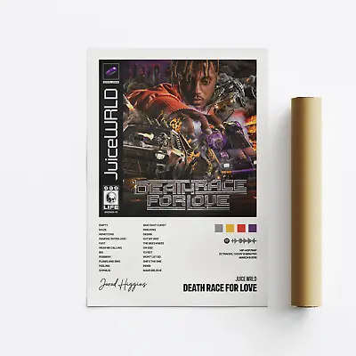 Juice WRLD Death Race For Love Album Art Poster Print Music Tracklist • £6.99