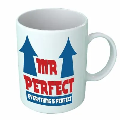 £8.99 • Buy Mr Perfect Office Mug Funny Novelty Printed Tea Cup Birthday Gift 10oz Boxed