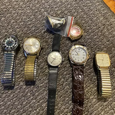 Vintage Watch Lot Swatch Omega Sonora Citizen Lorus • $95