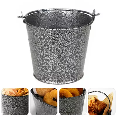 Mini Metal Bucket Vintage Tin Pails For Snacks Desserts And Centerpieces • $11.78